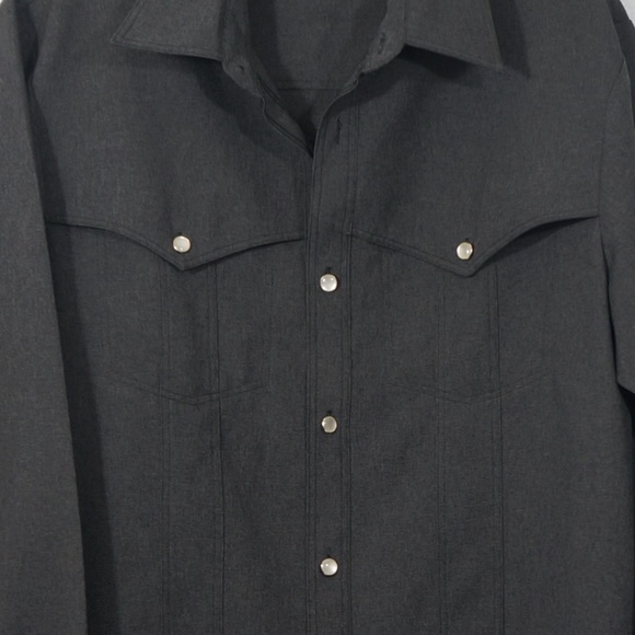 Phillipe Marcel Long Sleeve Pearl Button Shirt Large - Picture 2 of 8